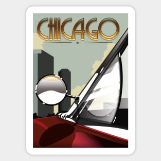 Chicago Travel poster Sticker